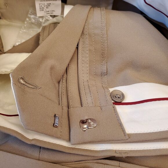 NWT Botany 500 Casual Dress Pants Size W50 Camel Flat Front by Haband $59 - Picture 9 of 16